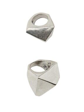 ZARA 2 Pack if Geometric Shape Rings